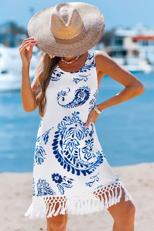 Cupshe Dreamy Waters Paisley Midi-jurk