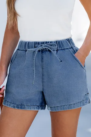 Cupshe Melrose Avenue denim shorts