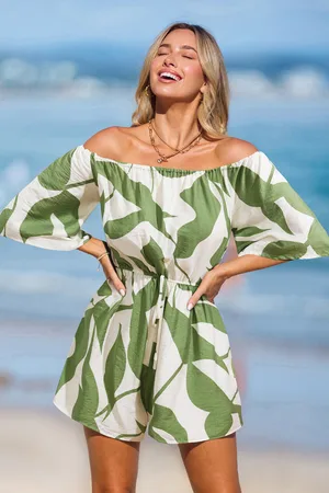 Cupshe Zomerritme tropische jumpsuit