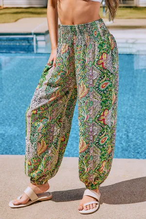 Cupshe Honey Rock Paisley Cover-Up Broek