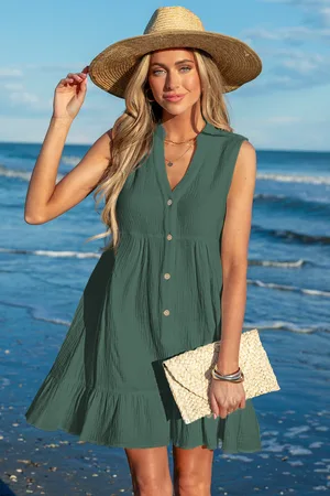 Cupshe Matcha Mood Green Mini-jurk