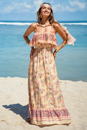 Cupshe Vallende bloemblaadjes bloemen maxi-jurk
