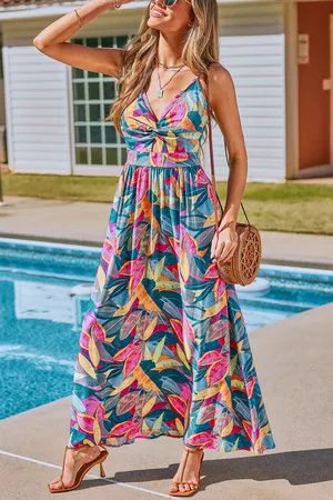 Cupshe Tropische maxi-jurk met edelsteendruppels