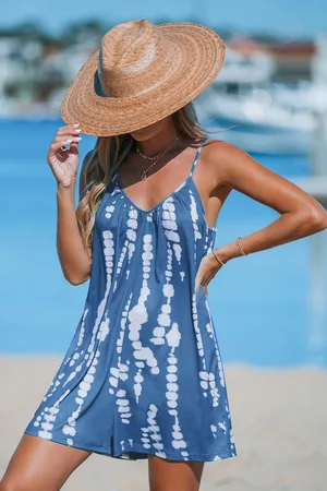 Cupshe Chasing Clouds Tie-Dye Romper