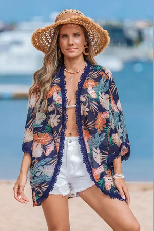 Cupshe Island Sol Tropische Cover-Up Kimono