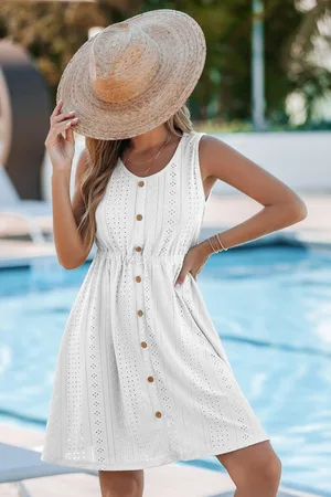 Cupshe Blossom Breeze Witte Minijurk