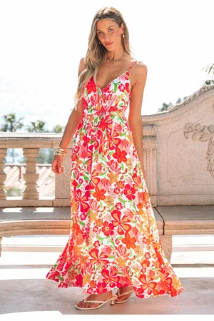 Cupshe Garden Fiesta Floral Maxi-jurk