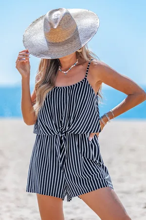 Cupshe Zachte Melodie Gestreepte Romper