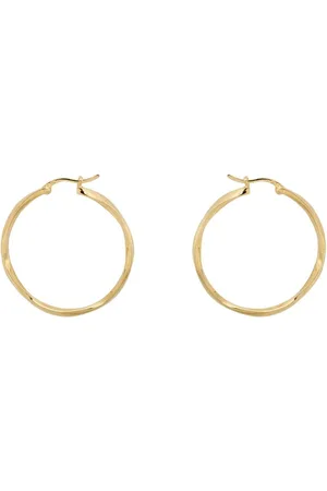 ANNA + NINA Dazzling Hoop oorringen verguld