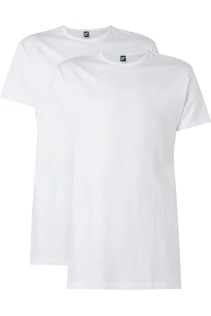 Alan Red Derby Long fit T-shirt met ronde hals in 2-pack