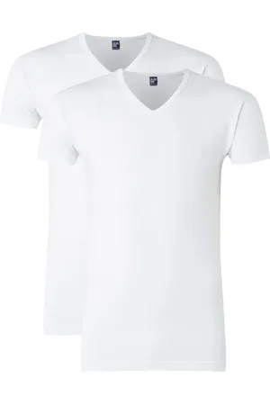 Alan Red Oklahoma body fit T-shirt met V-hals in 2-pack