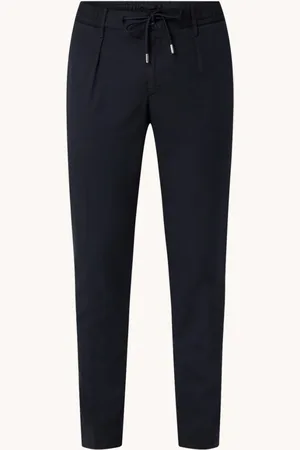 Profuomo Skinny fit chino in lyocellblend met steekzakken