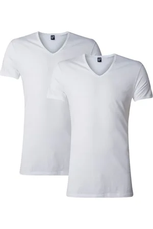 Alan Red Dean slim fit T-shirt met diepe V-hals in 2-pack