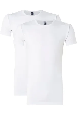 Alan Red Ottawa body fit T-shirt met ronde hals in 2-pack