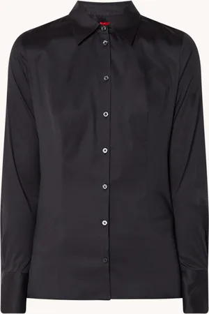 HUGO BOSS The Fitted Shirt blouse met stretch