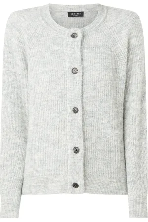 SELECTED Lulu fijngebreid vest in wolblend