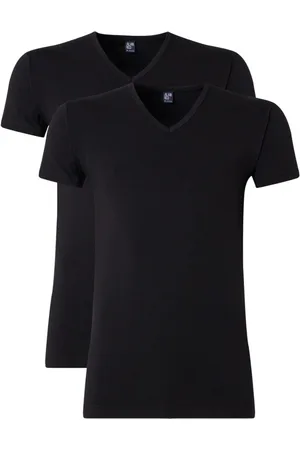 Alan Red Oklahoma body fit T-shirt met V-hals in 2-pack