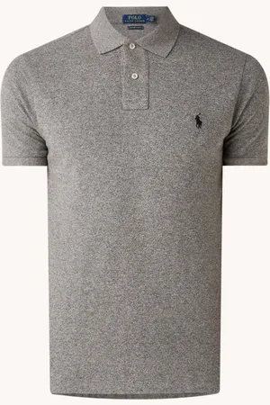 Ralph Lauren Custom slim fit polo van piqué katoen met logoborduring