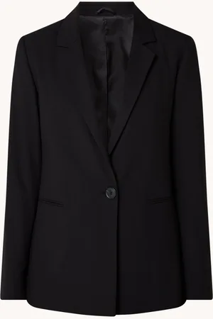 Benetton Blazer met paspelzakken en schoudervulling
