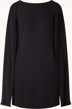 Ralph Lauren Georgette cocktailjurk met cape