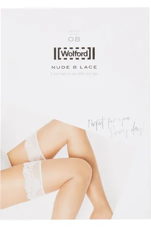 Wolford Nude 8 Lace stay-ups in 8 denier