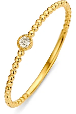 Diamond Point Ring van 14 karaat geelgoud met 0-03 ct diamant Joy