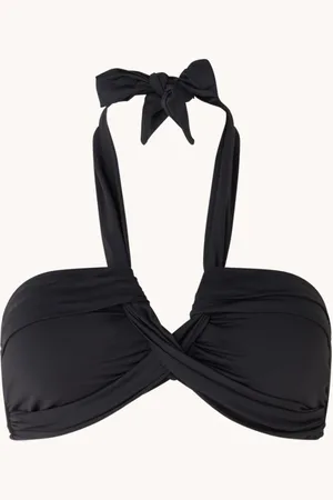 Seafolly Halter voorgevormde bandeau bikinitop