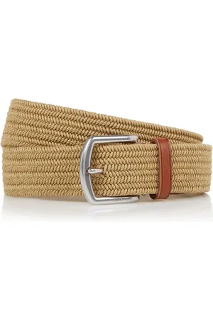 Ralph Lauren Gevlochten riem met details van leer