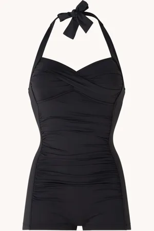 Seafolly Boyleg voorgevormd badpak met plooidetail
