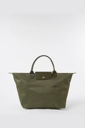 Longchamp Le Pliage handtas M met leren details
