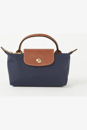 Longchamp Le Pliage handtas met leren details