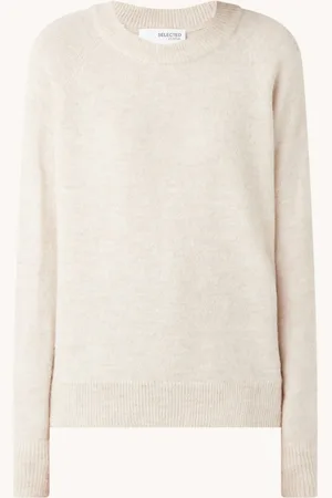 SELECTED Lulu fijngebreide pullover in wolblend