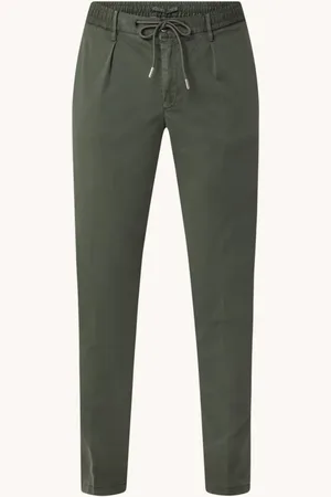 Profuomo Skinny fit chino in lyocellblend met steekzakken
