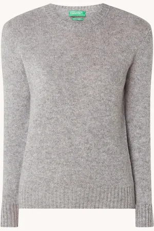 Benetton Fijngebreide pullover van wol