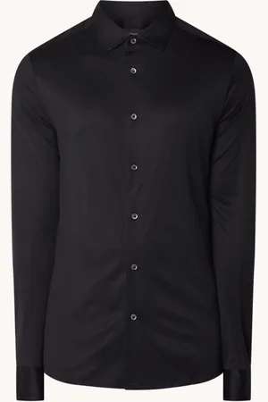 Emporio Armani Slim fit overhemd in lyocellblend