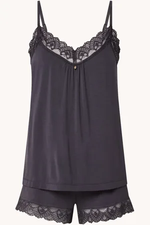 PRETTY YOU Bamboo pyjamaset met kant