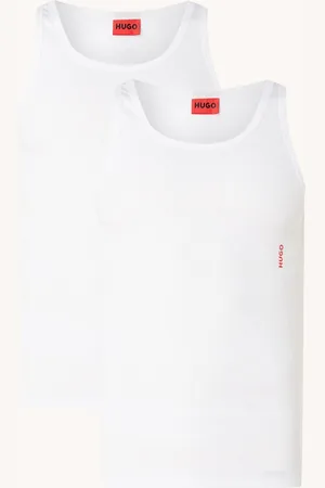 HUGO BOSS Singlet van katoen met logo in 2-pack