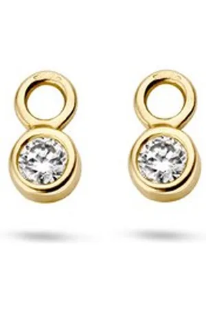 Blush Oorbedels van 14 karaat met zirkonia 9058YZI - exclusief oorringen
