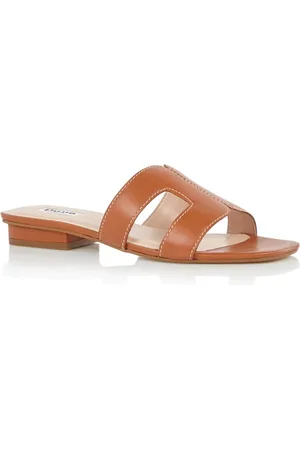 Dune Loupe slipper van leer
