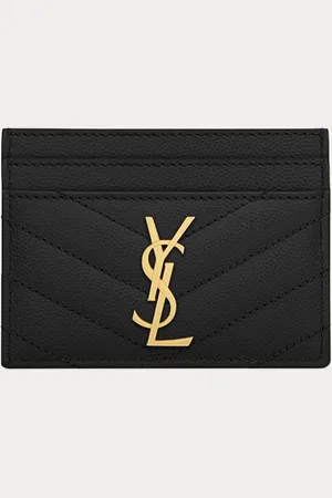 Saint Laurent Cassandre pasjeshouder van quilted kalfsleer