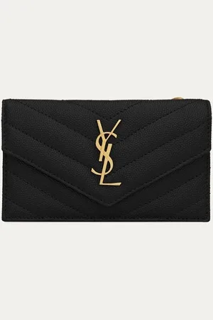 Saint Laurent Zip Fragments pasjeshouder van kalfsleer