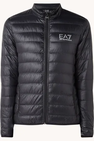Emporio Armani Gewatteerd jack met donsvulling en logo
