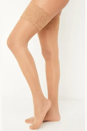 Wolford Satin Touch stay-ups in 20 denier