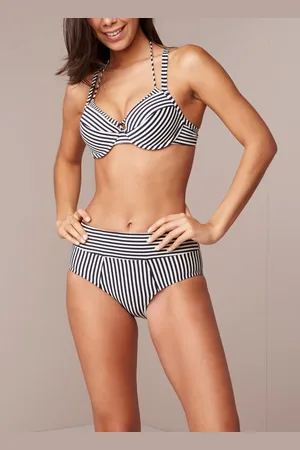 Marlies Dekkers Holi Vintage push-up balconette bikinitop met streepprint