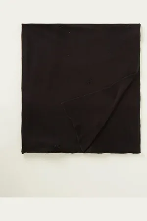 Bylima Initials sjaal met strass 190 x 60 cm