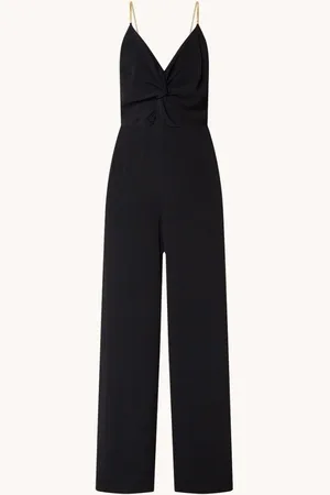 Bash Fifia wide fit jumpsuit met kettingdetail en rugdecolleté