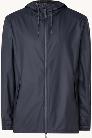 Rains Storm Breaker regenjas met capuchon en steekzakken