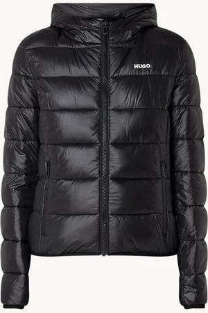 HUGO BOSS Famara gewatteerd jack met ritszakken en capuchon