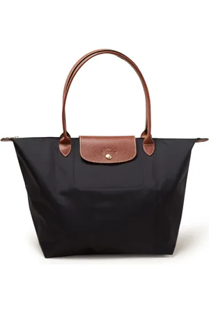 Longchamp Le Pliage Original schoudertas L met leren details