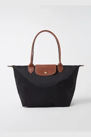 Longchamp Le Pliage Original schoudertas M met leren details